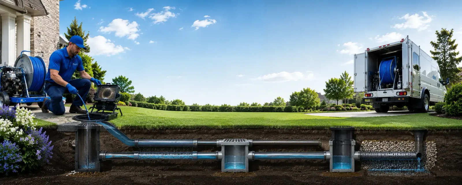 Outdoor drain cleaning information for Hortense, GA
